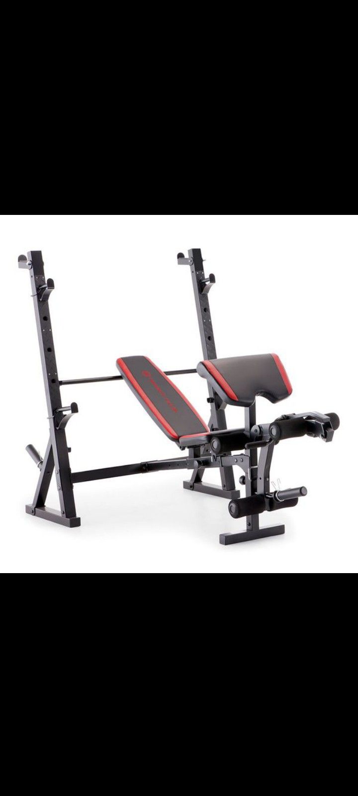 Marcy Adjustable Olympic Workout Bench with Squat Rack and
