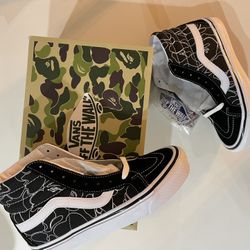 Size 7 Mens - Brand New Never Worn Vans X Bape Sk8 HI
