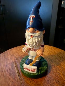 Texas Rangers Coca-Cola Garden Gnome SGA MLB Baseball w/ Original Box