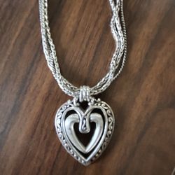 Brighton Hart Within A Hart Necklace 