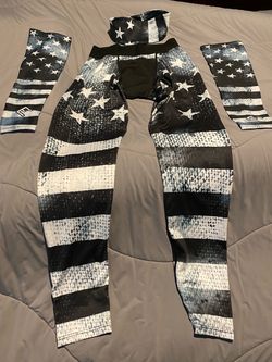 Men’s Compression Tights, Arm Sleeves, and Headband Matching Set