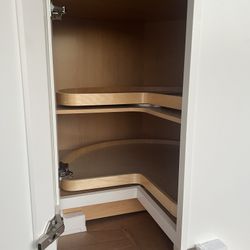 White Shaker Cabinets (1)- Lazy Susan