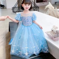 Light Blue Princess Dress. Size 3T