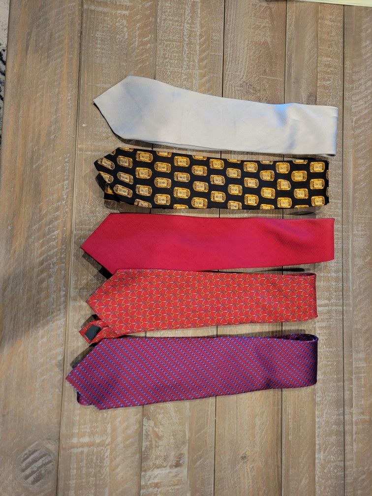 Mens silk ties paid $25-$75 each
