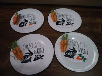 Carrots for the easter bunny plate