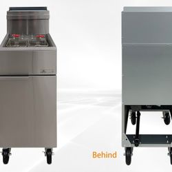 50 lbs NSF natural gas Deep fryer HFRF-120B-NG