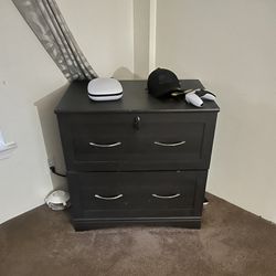 Small Dark Grey Dresser/Side Table