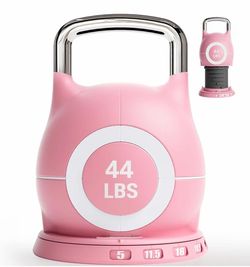 Kettlebell Set with 7 Weight Levels, 22.5 lb or 44 lb Quick-Change Weight Dial & Safety Lock, Space-Saving Design, Full-Body Workout & Cross-Training
