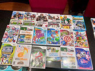 lot of wii video games