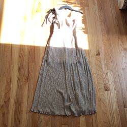 Gold Betsy Adam Long Dress Size 2P