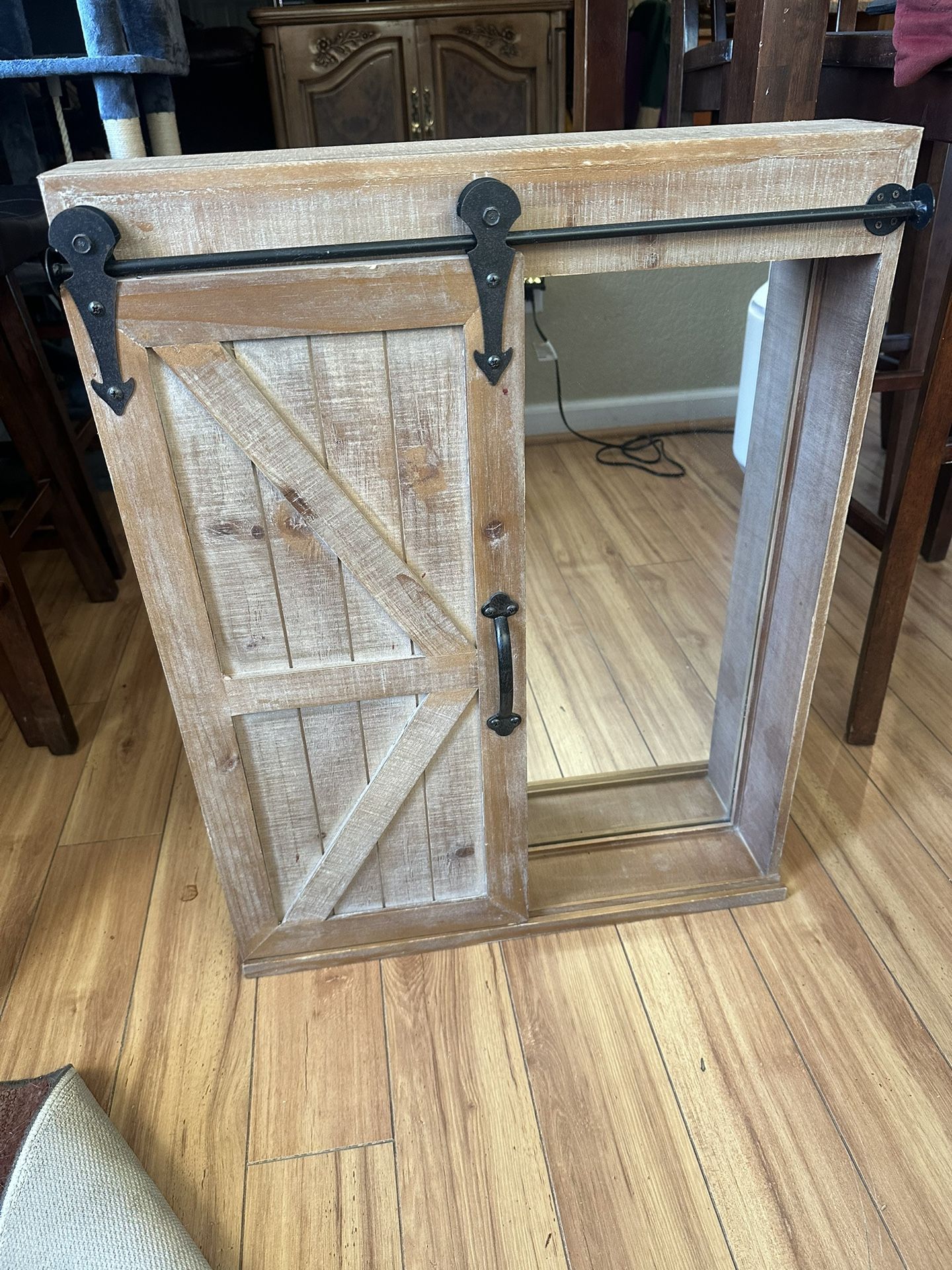 Rustic Barn Door Medicine Cabinet