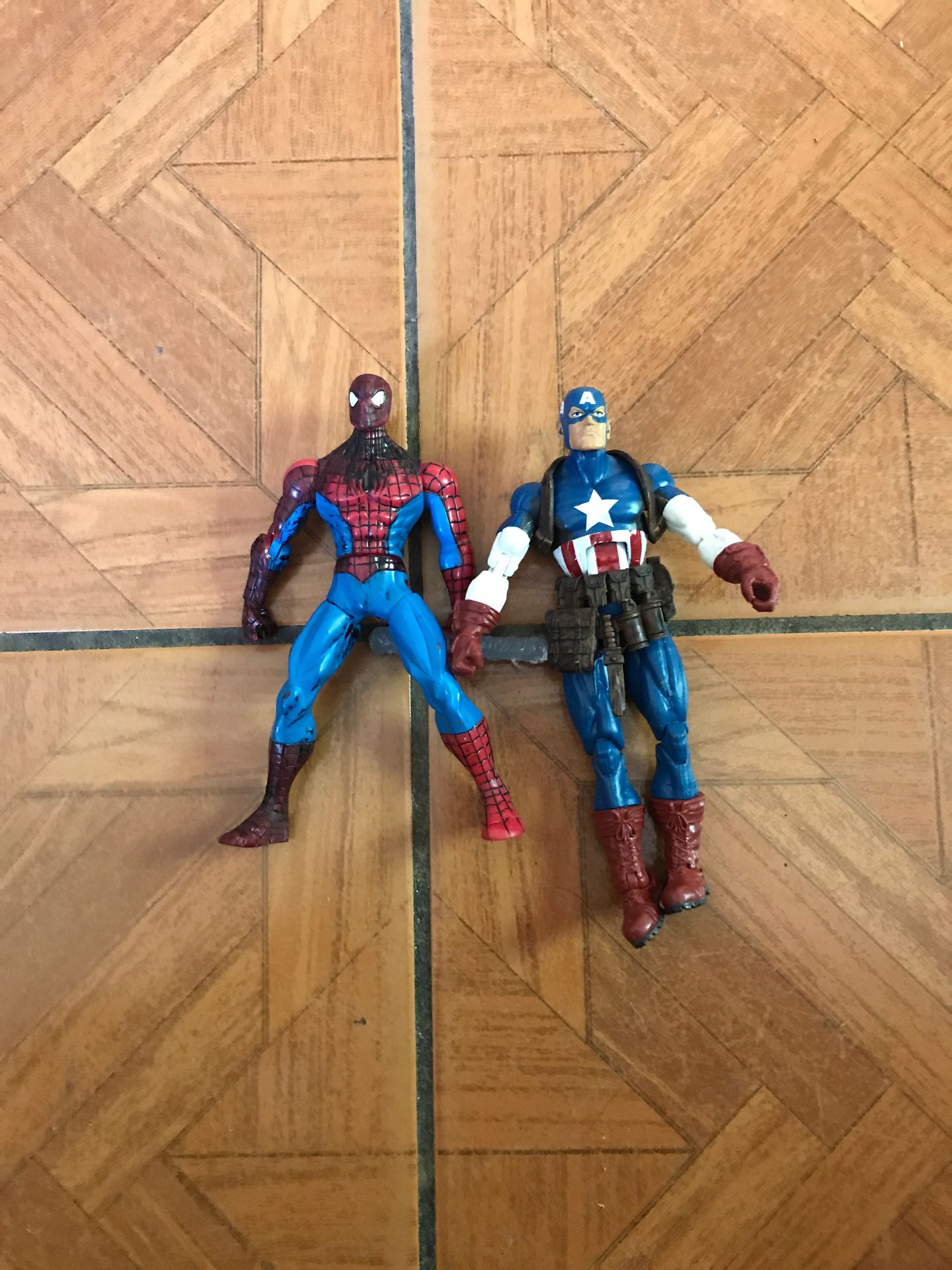 Spider man and Captain America