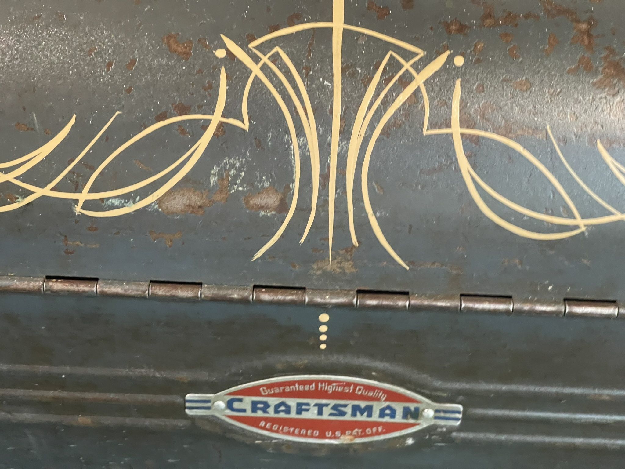VINTAGE CRAFTSMAN TOOLBOX FROM 1930’s-40’s Tray Included 150$