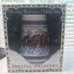 1993 Budweiser Holiday Stein 