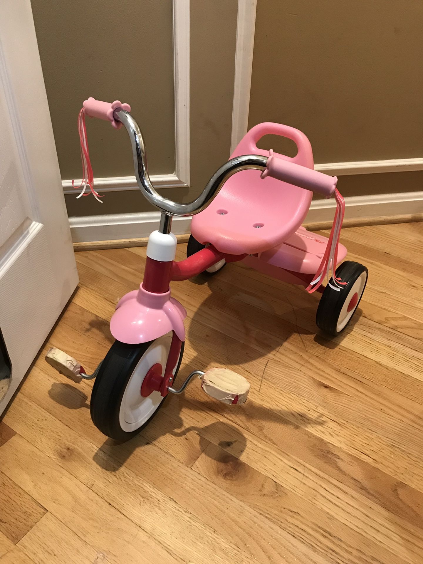 Toddler pink tricycle