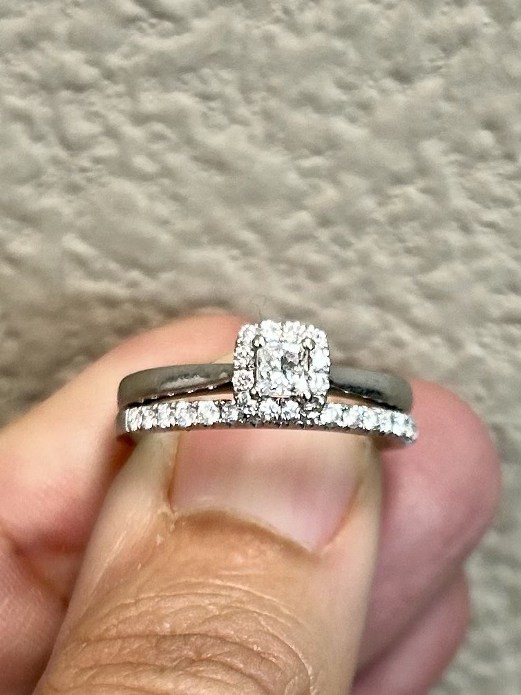 Wedding Ring Set (engagement ring and band)