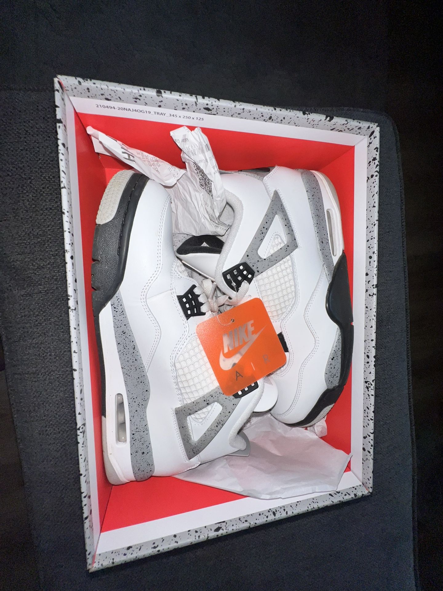 Air Jordan 4s White Cement