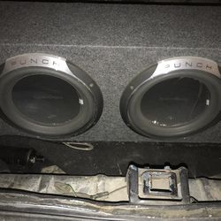 Subwoofers With Box And AMP Rockwood Fosgate 