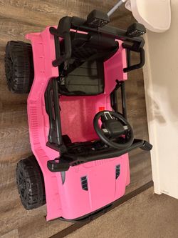 Pink Kids Ride-On Electric UTV Toy Car