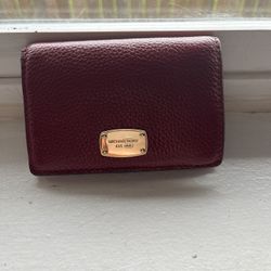 Red Michael Kors Wallet