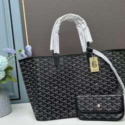 NWT GOYARD Saint Louis PM Tote Bag Black St. Louis