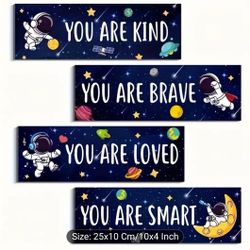 Inspirational Space Themed Wall Art Decor
