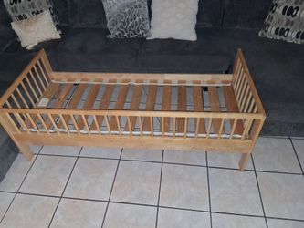 IKEA Wooden Toddler Bed Frame with Slats