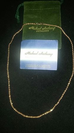 Women's 14k rose gold, designer chain
