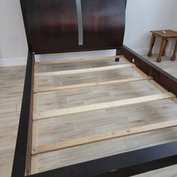 Macy's Solid Wood Asian Flair Queen Size Bed Frame