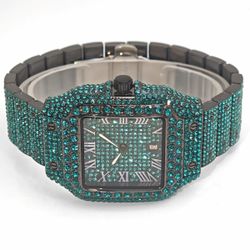 Superclone Cartier santos with high quality mossinite dimonds