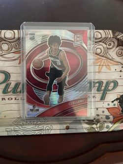 2020-21 Spectra Tmall Asia Blazers CJ Elleby Red Hyper Prizm #125 Rookie RC