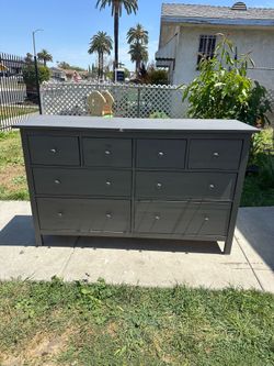 Gray ikea Hemnes dresser