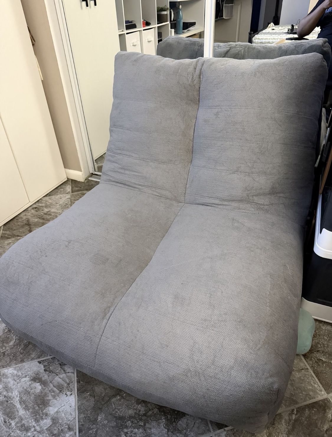 Bean Bag Chair - Gray (Basically Brand New)