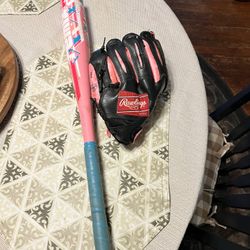 Kids Softball Bat And Glove