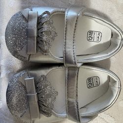Silver Baby Flats 12-18 Months 