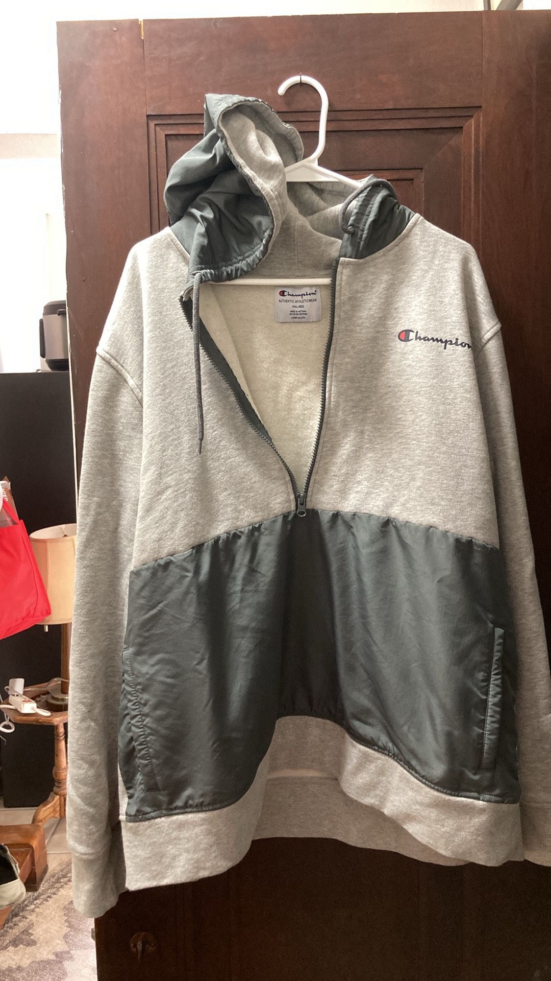 Champion Gray Hoodie 2XL