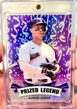 š„š„ AARON JUDGE 2024 LEAF Prized Legends SERIAL NUMBERED 4-CARD LOT!! RARE 5/5 BOOKEND + /10, /15, /20