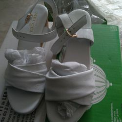White Sesto Meucci leather Wedge