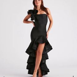 Black Prom Dress, Xs