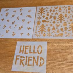 3  Assorted Stencils