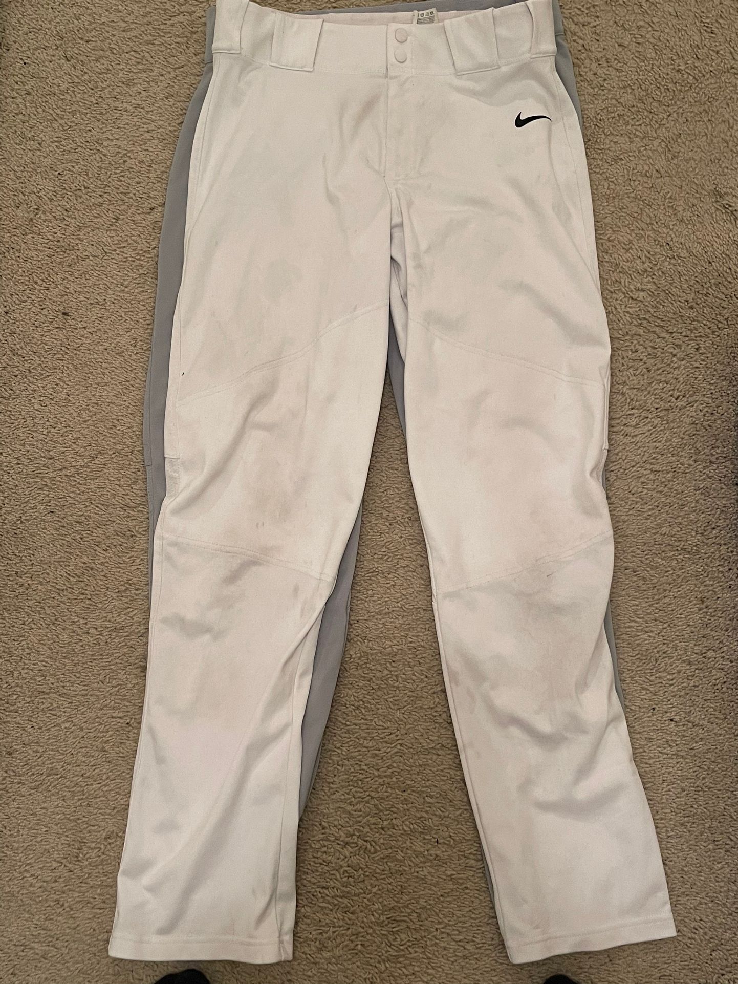 Nike Baseball Pants, White And Grey. Both Size Large