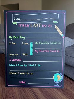Double sided Chalk prop Board
