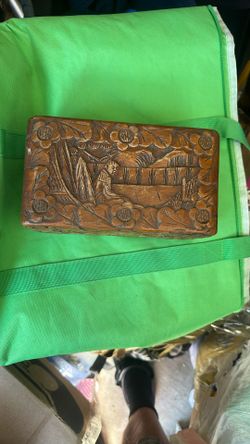 Hand Carved Japanese Jewelry Box