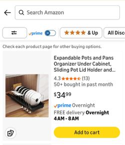 Expandable Pots and Pans Organizer 