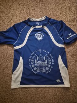 El Salvador Soccer Jersey Medium Blue Dill's