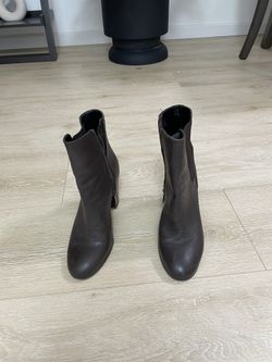 Brown Heeled Booties