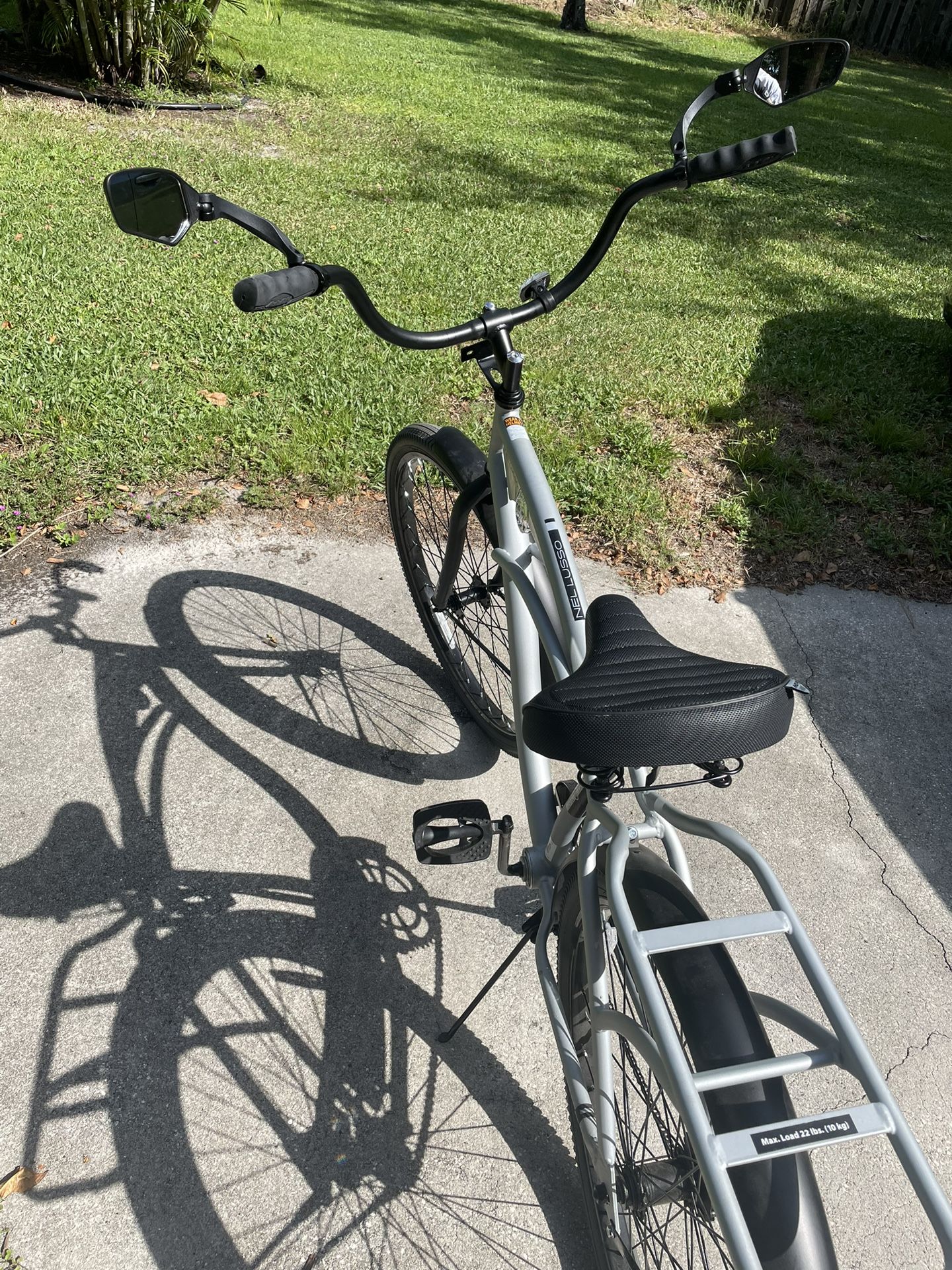 26" Huffy Nel Lusso Men's Beach Cruiser Bike, Basket, Cargo Rack, Adult Ages 13+