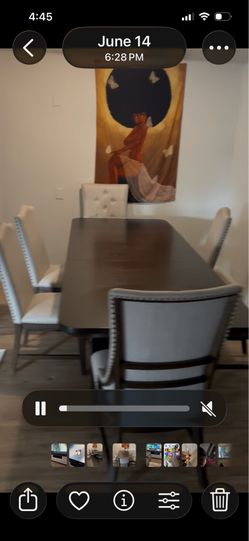 Kitchen Table & nice chairs and it extendable