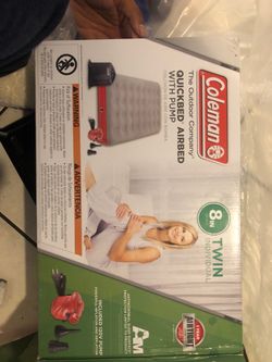 Coleman twin air bed