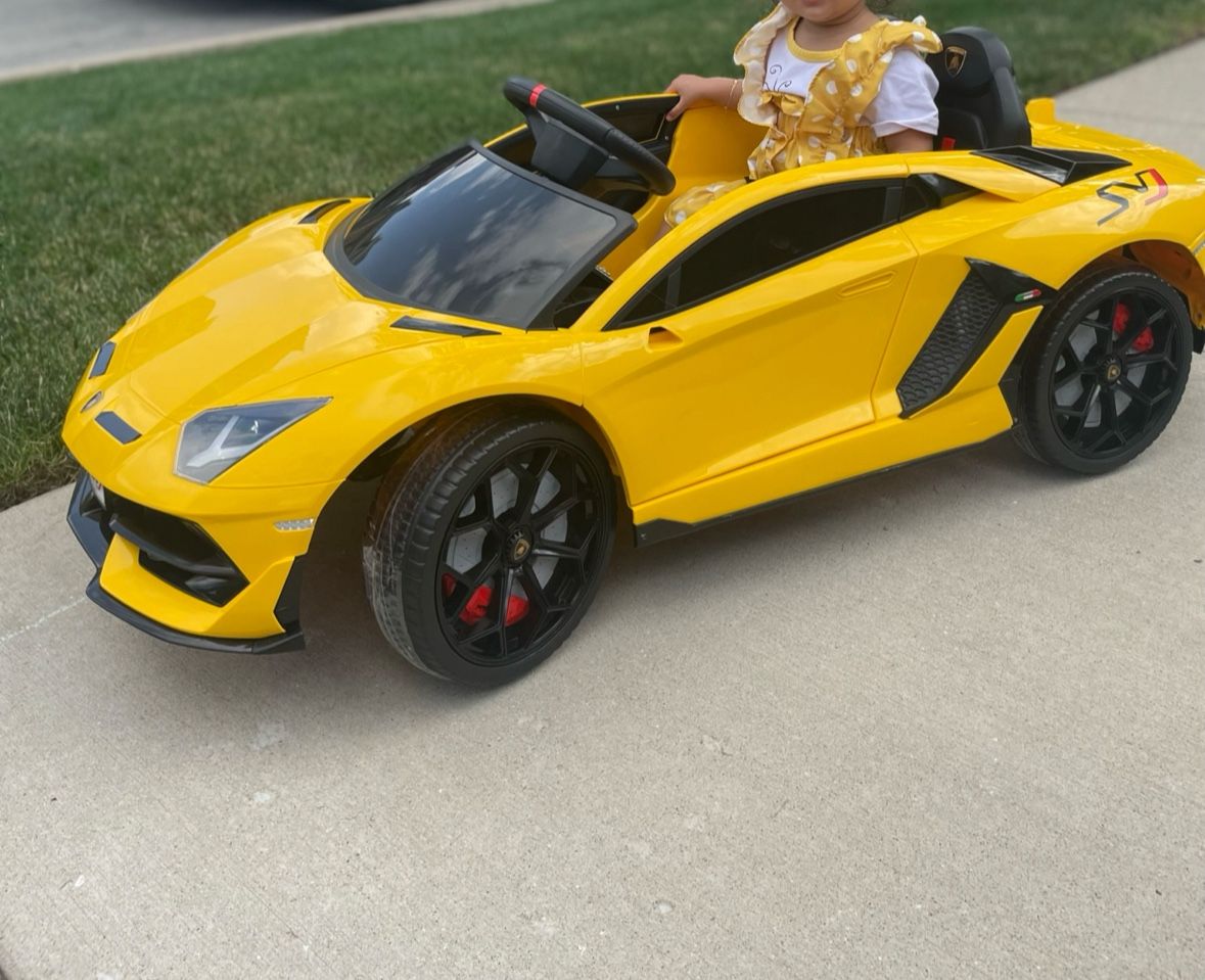 Toddler lamborghini Car (Yellow) 